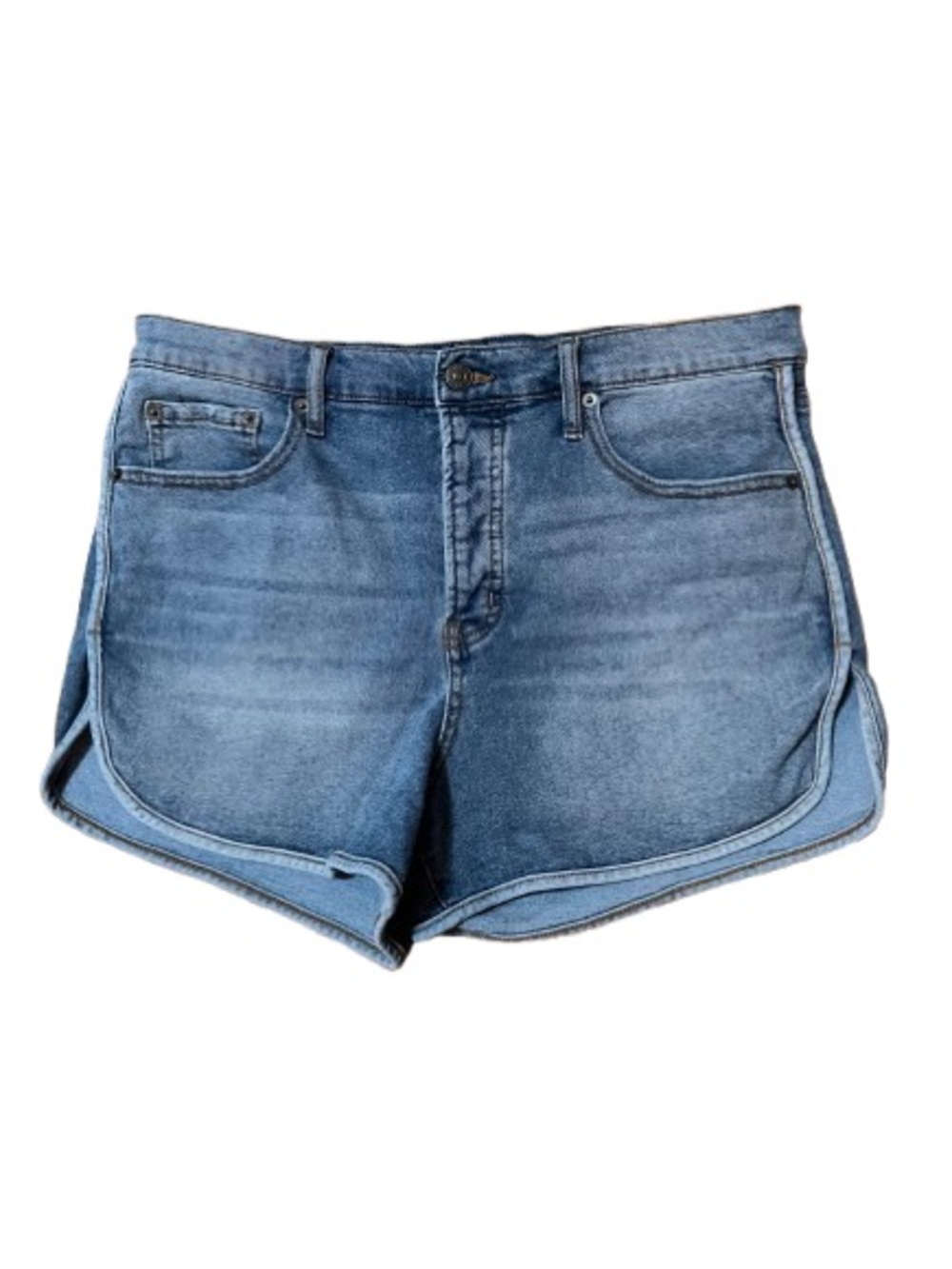 Jessica Simpson Infinite High Waist Short Casual Button Fly Denim Shorts Size 31